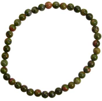 4mm Unakite stretch