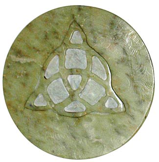 Soapstone Triquetra altar tile