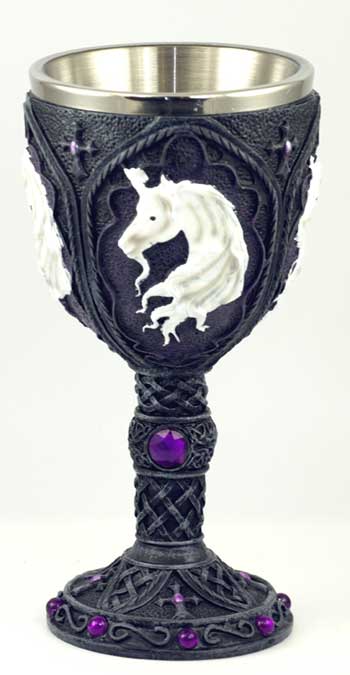 Unicorn Chalice 7 1/2"