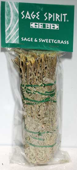 Sage & Sweetgrass smudge 7"