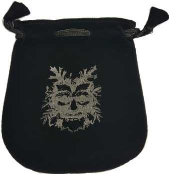 Green Man Velveteen Bag