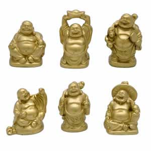 Gold Hotai Buddha set