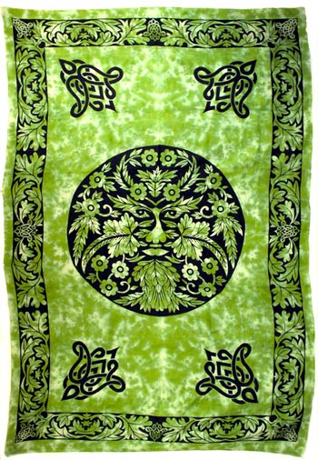 Green and Black Green Man (72" x 108")